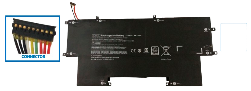 HE1665-O, HP, ORIGINAL, BATTERY, 7.7V, 4CELL, 4820MAH, 38WH, CONNECTOR BLACK - HE1665-O - AmericanStock Guadalajara, Jal.