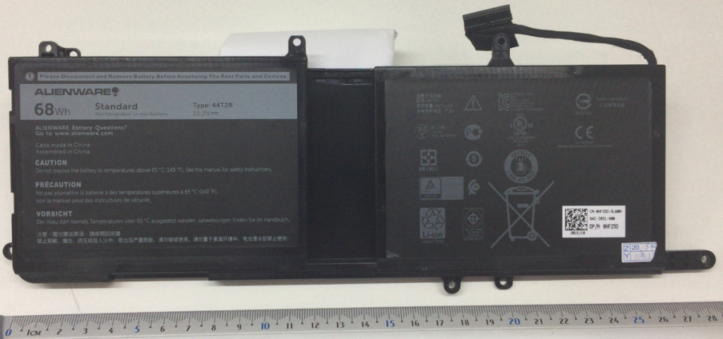 DE1595-O, DELL, ORIGINAL, BATTERY, 15.2V, 4CELL, 4276MAH, 68WH, - DE1595-O - AmericanStock Guadalajara, Jal.