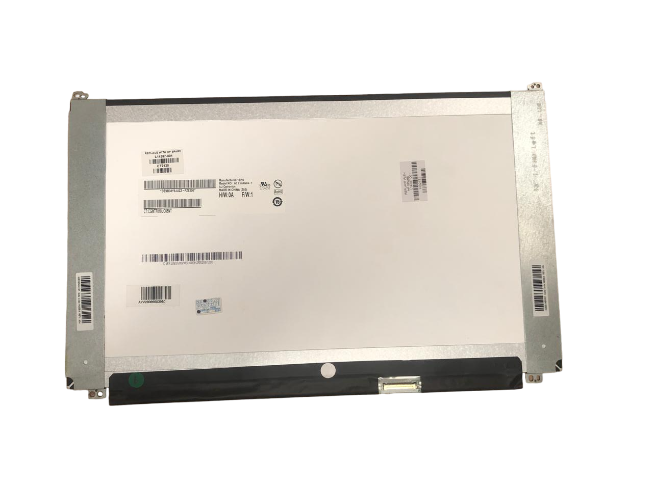 DIS0292, DISPLAY, 13.3 INCH, 30 PINS, RIGHT CONNECTOR, RESOLUTION UP-DOWN BRAKET, SIZE (1920*1080), (11.5*6.5), MATTE - DIS292 - AmericanStock Guadalajara, Jal.
