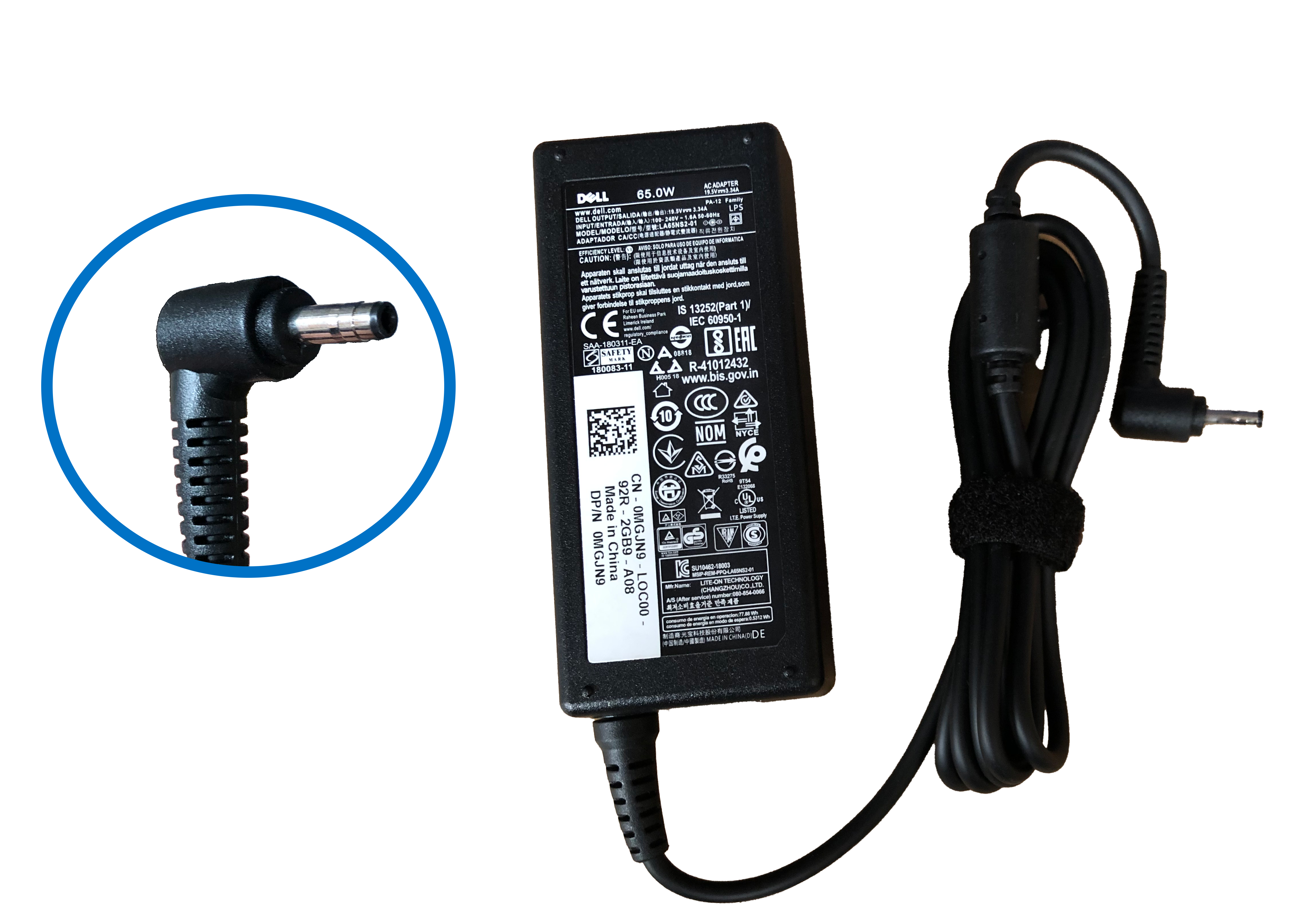 DE9944-O, DELL, ORIGINAL, AC ADAPTERS, 19.5V, 3.34A, TIP 4.0*1.7, 65W - DE9944-O - AmericanStock Guadalajara, Jal.