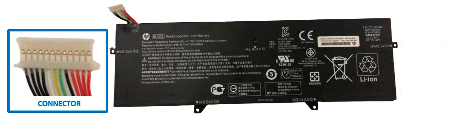 HE1660-O, HP, ORIGINAL, BATTERY, 7.7V, 3CELL, 7300MAH, 56.2WH - HE1660-O - AmericanStock Guadalajara, Jal.
